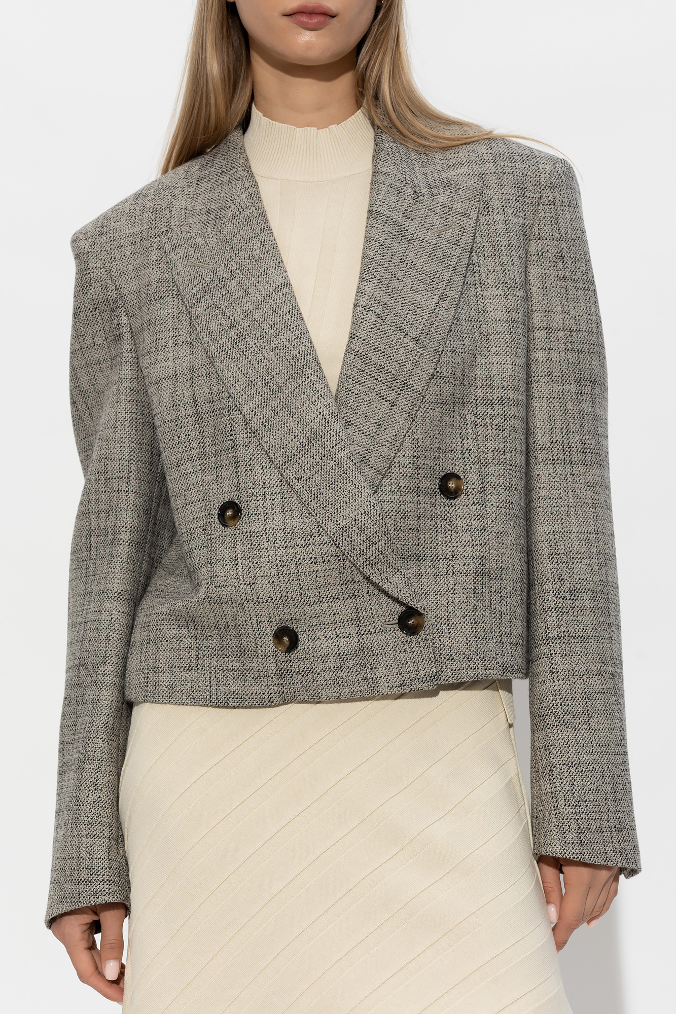 IetpShops Kenya - Grey Cropped blazer Stella McCartney - For